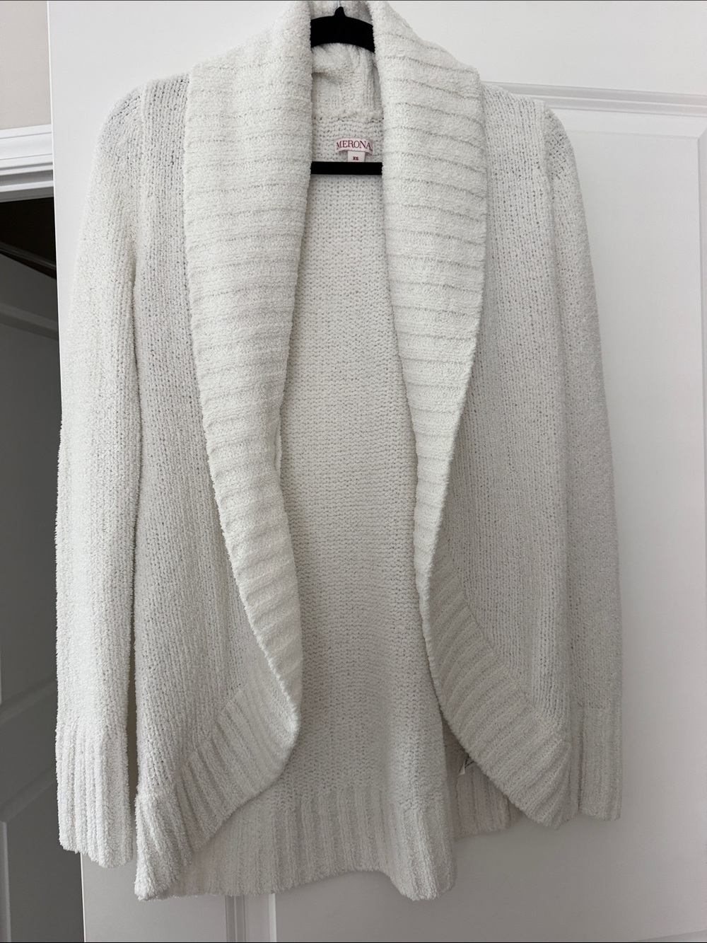 Merona Cream Open-Front Shawl Collar Cardigan